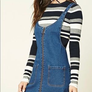 Forever 21 denim overall dress